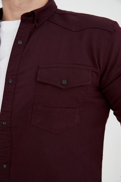 ENZİM JEANS Men's Washed Denim Shirt
