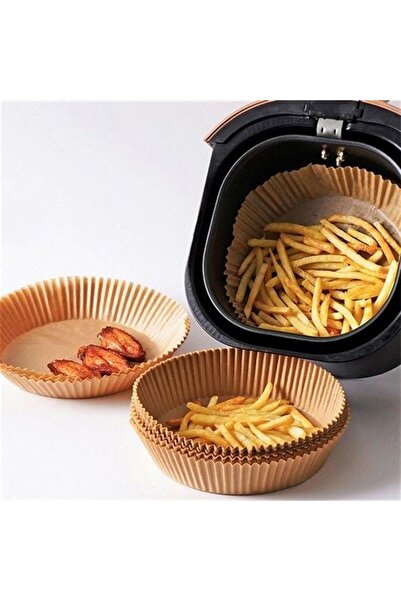 Airfryer Pişirme Kağıdı, Fritöz Yağlı Kağıdı, Yanmaz Kağıt 100 Adet (Oval)