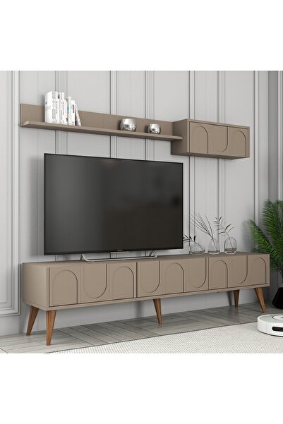 Variant Mobilya Lyon Duvar Raflı TV Ünitesi - Atlas / Ceviz