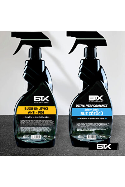 Betax Buğu Önleyici Ve Buz Çözücü Sprey 500 ml 2'li Set