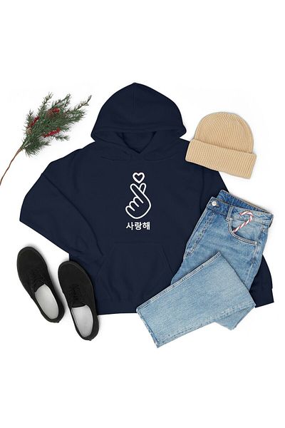 DAXİS Sportwear Company Hanorac unisex cu glugă cu imprimeu coreean Daxis Sportwear Company