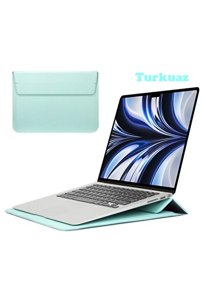 TEKNETSTORE Macbook Pro Air 13 M1-m2 2020/2022 A2179-a2337-a2338-a2251-a2159-a1989-a1708 Deri Mıknatıslı Çanta