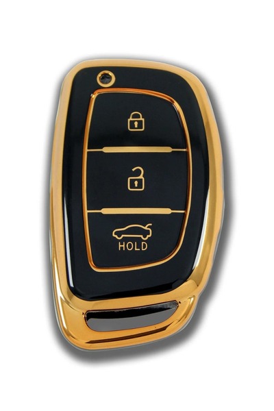 NADİR حافظة لسيارة هيونداي 13-18 Ix35 توكسون سمارت 3 أزرار سوداء لمفتاح التحك...