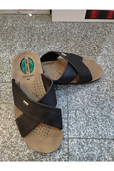 t-step Ανδρικές παντόφλες με τζελ με μεγάλο πόδι