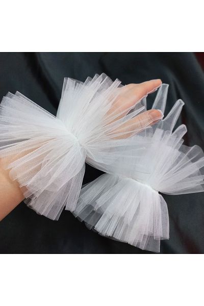 es moda shop Dream evening dress bridal gloves white