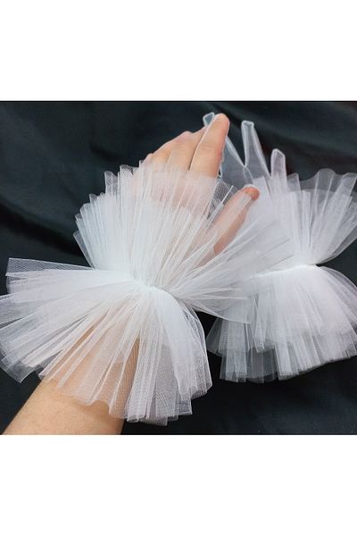 es moda shop Dream evening dress bridal gloves white