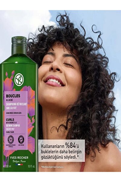 Yves Rocher Bukle Belirginleştirici Şampuan - Kıvırcık ve Dalgalı Saçlar / Boucles Organik Keten ve Agav 300 ml