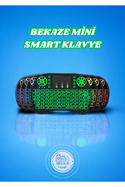 BEKAZE IŞIKLI KABLOSUZ MİNİ SMART KLAVYE