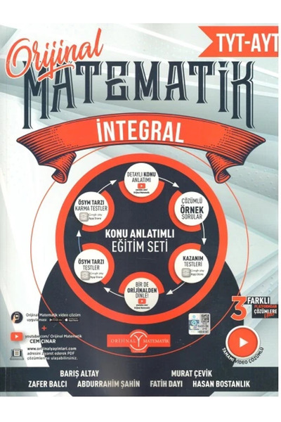 Ankara Yayıncılık 2024 Baskı Orijinal TYT AYT Matematik İntegral