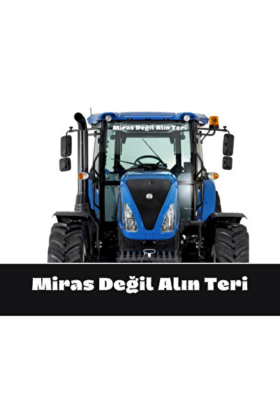 EYBA STİCKER Miras Değil Alın Teri traktör güneşlik 80x8 cm case tümosan mass...