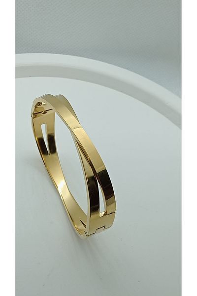 Elasya Jewels DOUBLE STRIPS STEEL CLAMP