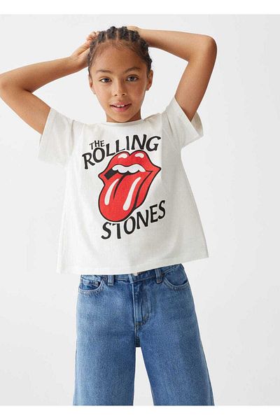 MANGO Kids Tricou Alb Pentru Copii