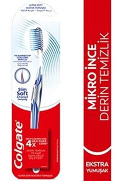 Colgate Diş Fırçası Slim Soft Advanced Eks. Yumuşak (4'LÜ)