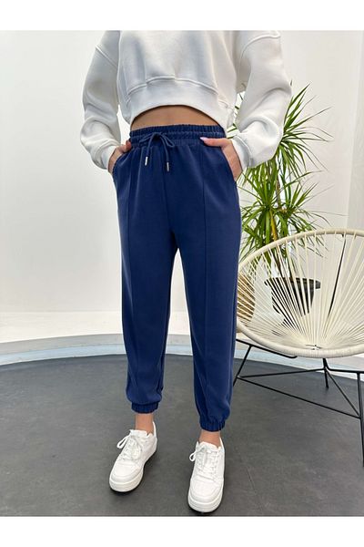 Elif Özbey Butik Φόρμα Navy Blue Modal