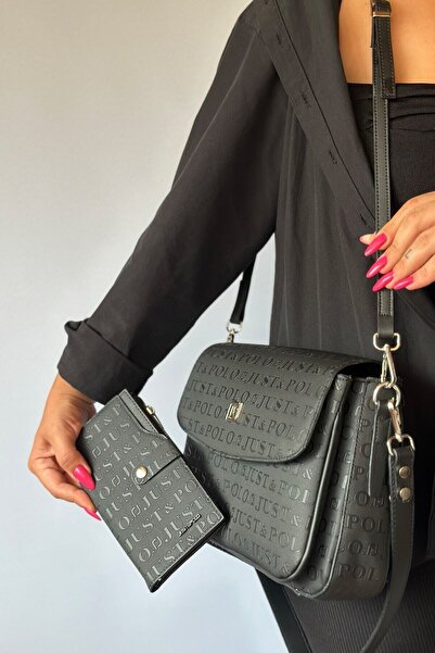 Just Polo Büyük Boy Günlük 5 Bölmeli 2 Askılı Kadın Omuz Çantası Large Oversi...