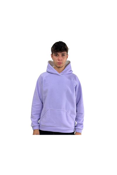 Patte Zone Elephant Lilac - Unisex Women's Men's Kangaroo Pocket Hooded Hoodie Sweatshirt