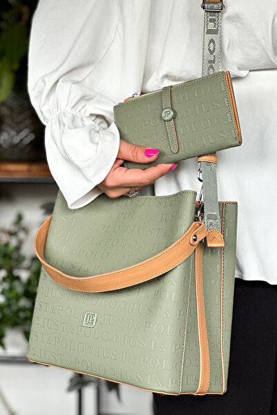 Just Polo حقيبة كتف نسائية - كاجوال، 2 حزام، حقيبة كتف كبيرة الحجم 2117-4005