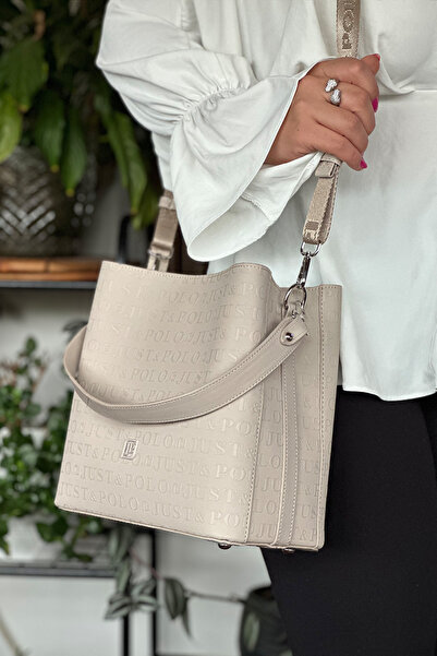 Just Polo حقيبة كتف نسائية - كاجوال، 2 حزام، حقيبة كتف كبيرة الحجم 2117-4005