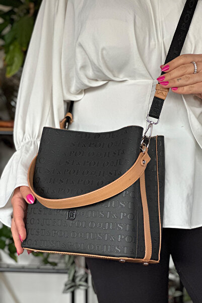 Just Polo حقيبة كتف نسائية - كاجوال، 2 حزام، حقيبة كتف كبيرة الحجم 2117-4005