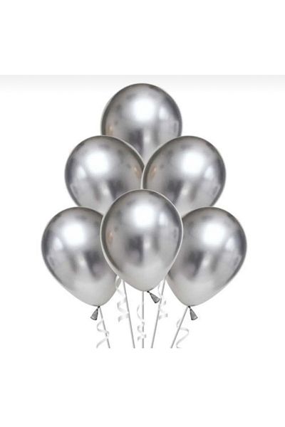 Yogi parti Metallic Gray 10 pcs Balloons 12 inch