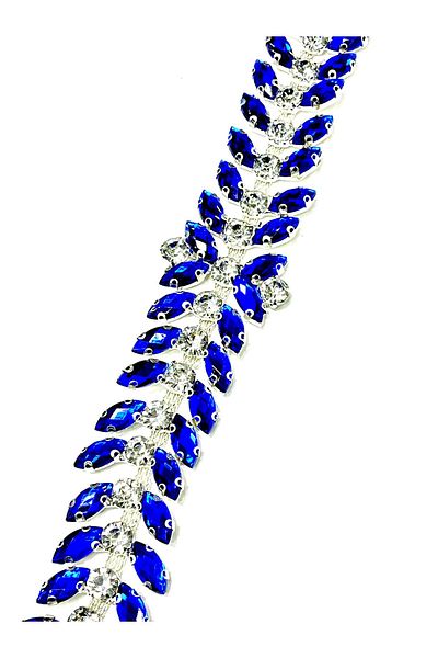 ODDA TASARIM ATÖLYESİ crystal stone blue evening dresses ribbon