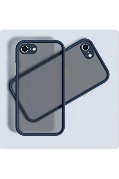 Rivor Apple Iphone 7-8-se Uyumlu Kılıf 3d Kamera Korumalı Buzlu Renkli Sert S...