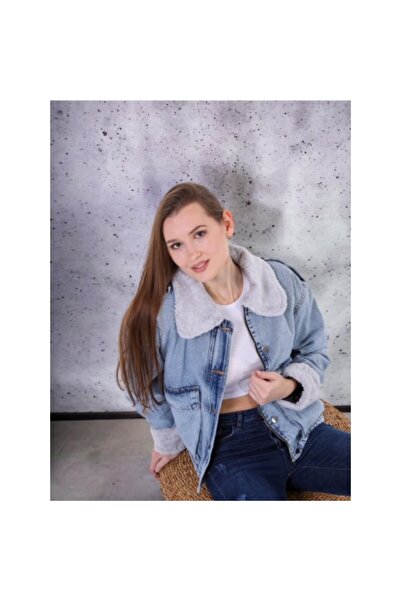 BLUE ELLEN KADIN KÜRKLÜ KOT MONT