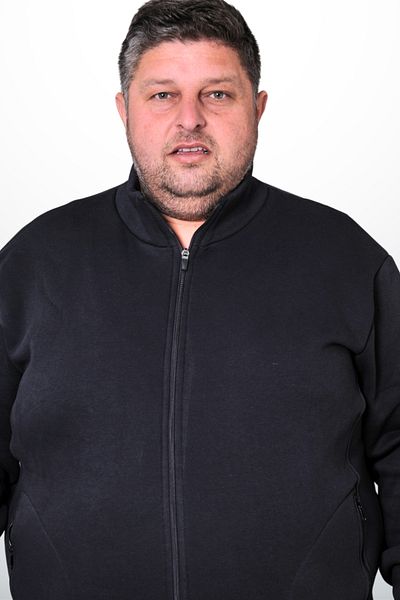 yakamor Large Size Zippered Three Thread Sweat Jacket