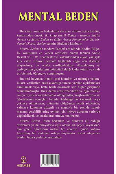 Hermes Yayınları Mental Beden