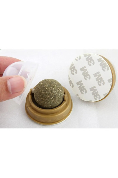 Wanderlust Natural Pleasure Adhesive Cat Herb Play Ball for Your Cat's Fun 1 piece