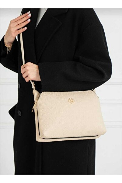 BatuBag Τσάντα με επένδυση από συνθετικό δέρμα πολλαπλών ματιών με φερμουάρ και ρυθμιζόμενο λουράκι