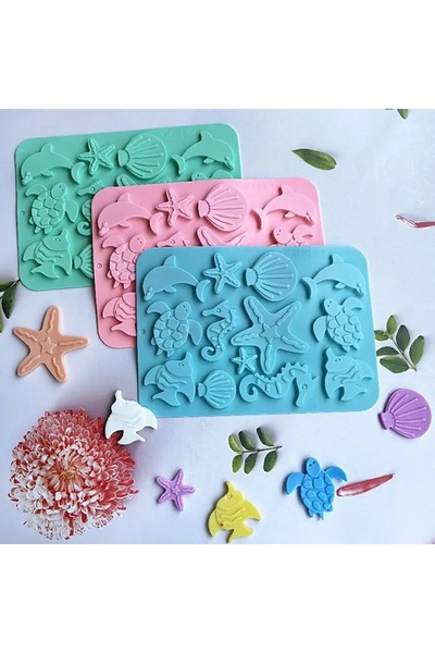 Siliko World Çikolata Epoksi Sabun Mum Jelbon Şeker Hamuru Silikon Kalıp