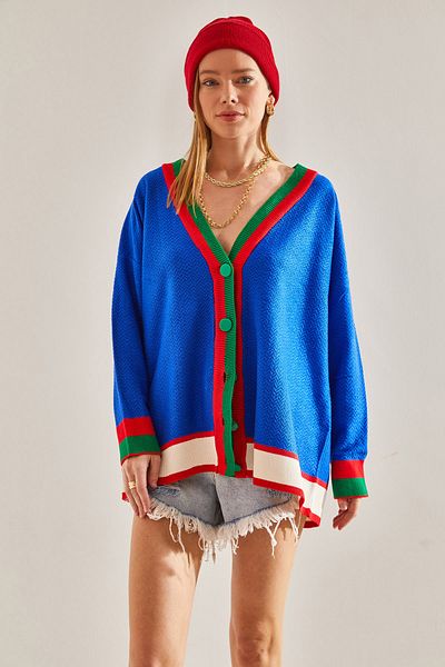 Bianco Lucci Cardigan de tricotaj pentru damă - Design cu nasturi