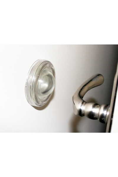 ALETÇANTAM Yapışkanlı Duvar Koruma Stoperi Şeffaf Silikonlu Kapı Kolu Tamponu - 2 Adet