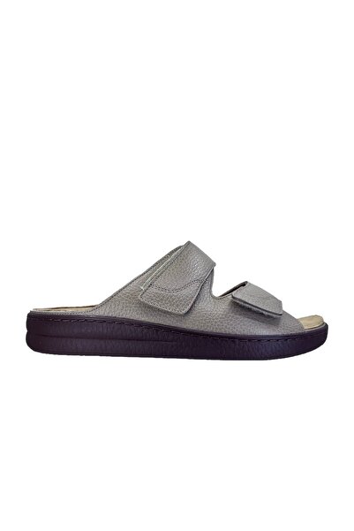 Ortopedia Tabanı Çıkan Erkek Terlik 1505 Vizon