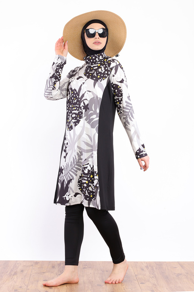 Zey&Ka Butik ملابس السباحة نمط ورقة