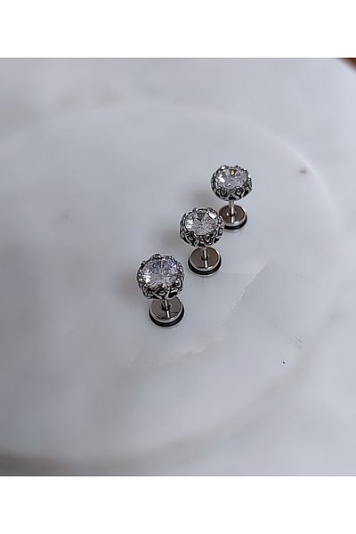 Atölye Eliz 316L Stainless Steel King Men's Earrings