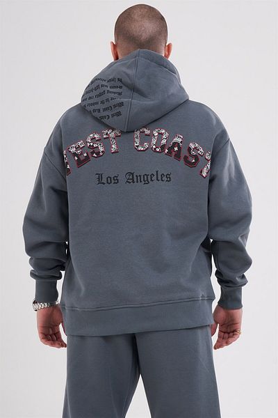 Ghetto off limits Westside Hoodie Ανθρακί