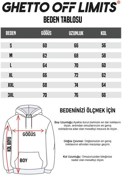 Ghetto off limits Basic Oversize Unisex Ecru Sweatshirt