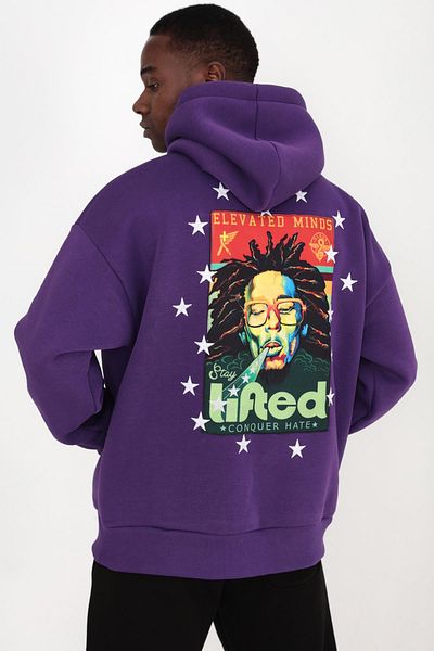 Ghetto off limits Hanorac mov unisex supradimensionat Elevated Minds