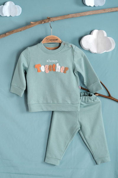 Lamonde Boy's Tracksuit Set Together Printed 2-Piece Set 6-9-12-18 Months