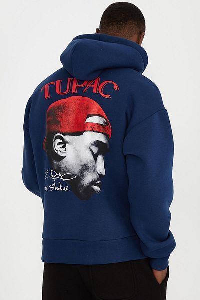Ghetto off limits 2pac Signature Oversize Unisex Indigo Sweatshirt
