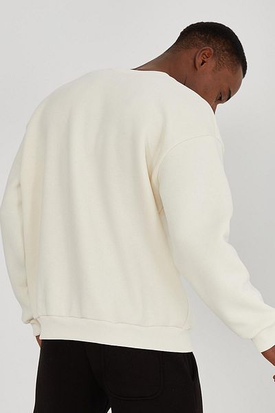 Ghetto off limits Basic Oversize Unisex Ecru Sweat