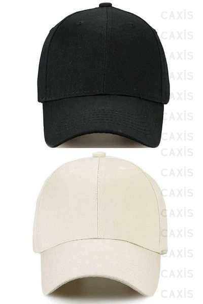 GYES Sports Hat Unisex 2 Pieces Adjustable with Velcro on the Back