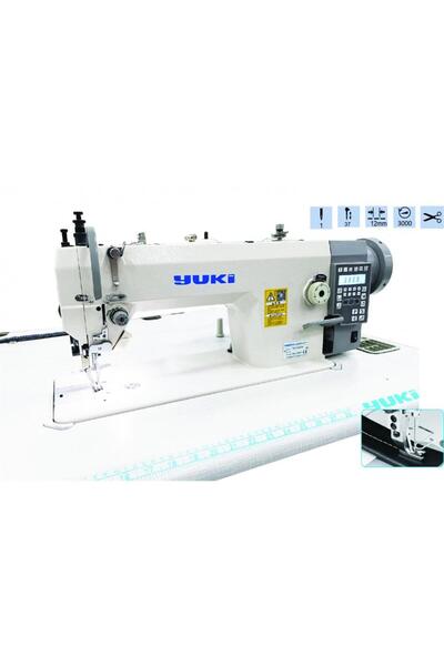 Yuki YUKİ YK-0303-D4 Çift Papuç Tek İğne Makine İplik Kesicili 12mm