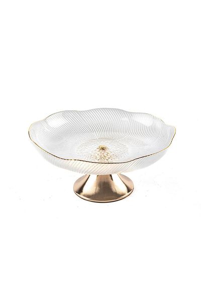 Mikasa Moor Gold Footed Glass Service 23x10cm