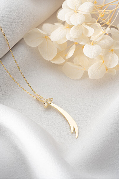 Silvano Jewelry 925 Ayar Gümüş Zülfikar Kılıcı Kolye