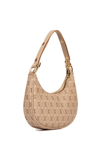 Adelina Bags Geantă de mână și de umăr cu model Half Moon de damă, nurcă