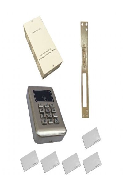 Marelli giriş kapıları için İNOX elektronik şifreli ve kartlı geçiş kilit sis...