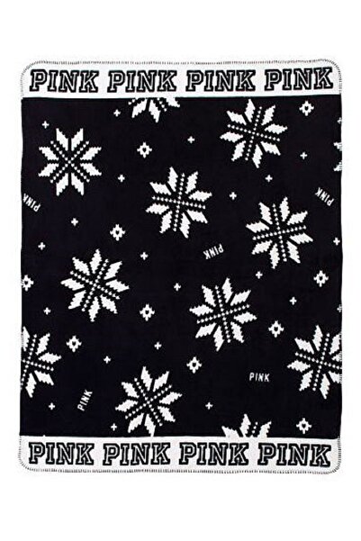 Victoria's Secret Sherpa Blanket Kartanesi Desenli Tek Kişilik Battaniye